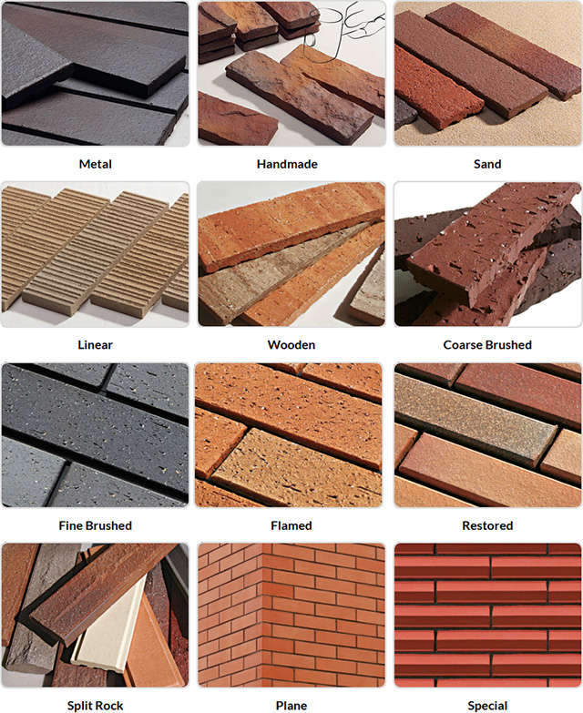 LOPO’s thin facade bricks are crafted from natural clay and are an eco-friendly alternative to traditional full bricks.