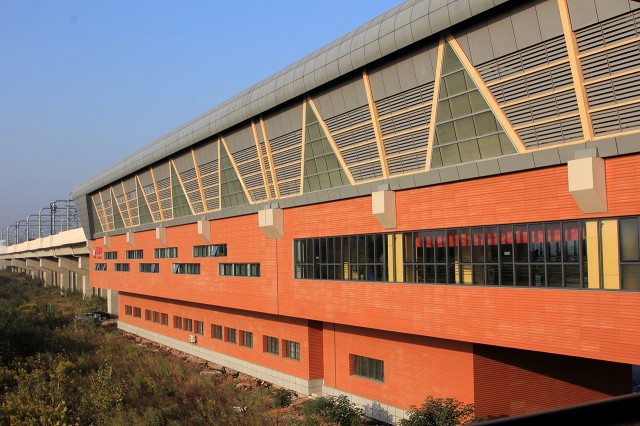 Innovative train station design with LOPO Terracotta Panels offering superior heat and sound insulation.